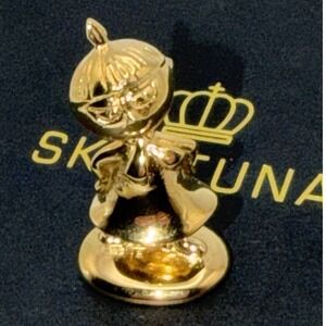 Skultuna 1607 Moomin Little My Brass Figurine Sweden Gold Tone Box Collectible‎